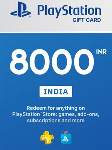 PlayStation Gift Card ₹8000 – Digital Code (Email Delivery)
