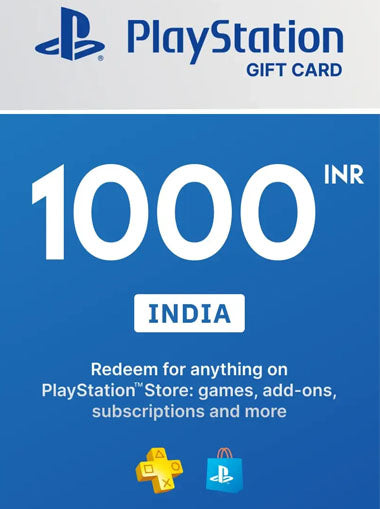 PlayStation Gift Card ₹1000 – Digital Code (Email Delivery)