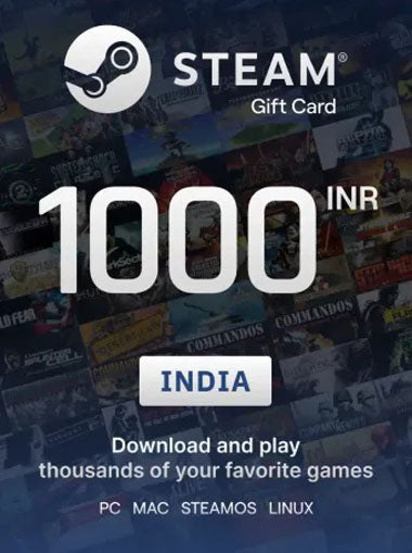 Steam Wallet 1000 INR Digital Code (Email Delivery)