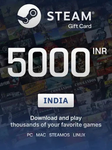 Steam Wallet 5000 INR Digital Code (Email Delivery)