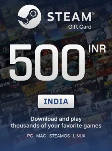 Steam Wallet 500 INR Digital Code (Email Delivery)