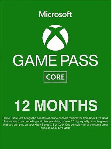 Xbox Game Pass Core - 12 Month Membership (India) (Email Delivery)