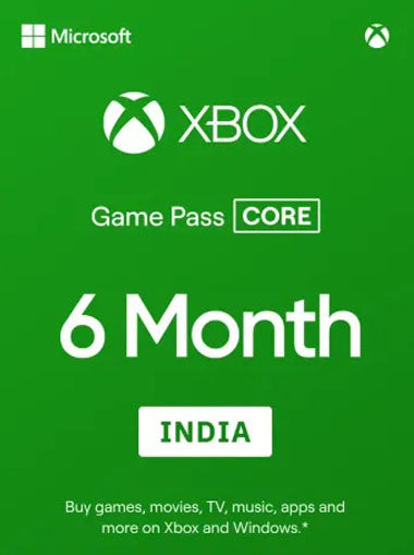 Xbox Game Pass Core - 6 Month Membership (India) (Email Delivery)